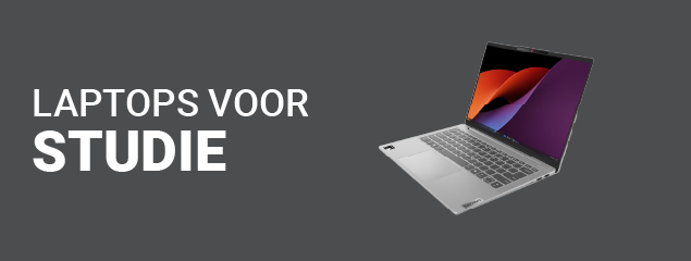 Info banner voor blog over laptops voor studie